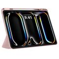 Custodia Folio Tri-Fold Tech-Protect SmartCase Pen per iPad Pro 13 2024/2025 - Rosa