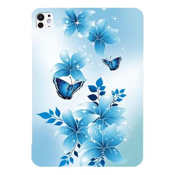 Custodia in TPU Stylish Ultra Sottile per iPad Pro 13 (2024) - Farfalla Blu