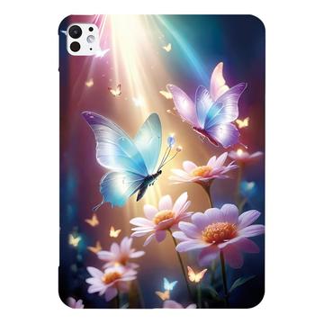 Custodia in TPU Stylish Ultra Sottile per iPad Pro 13 (2024) - Farfalla floreale