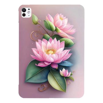 Custodia in TPU Stylish Ultra Sottile per iPad Pro 13 (2024) - Rosa Fiore