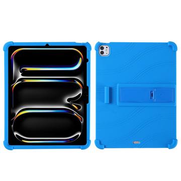 iPad Pro 13 (2025) Custodia in silicone con Kickstand - Blu