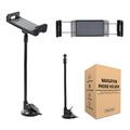 Supporto per iPad/tablet da fissare al parabrezza dell'auto - 12-24cm - Nero / Grigio