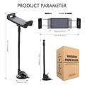 Supporto per iPad/tablet da fissare al parabrezza dell\'auto - 12-24cm - Nero / Grigio