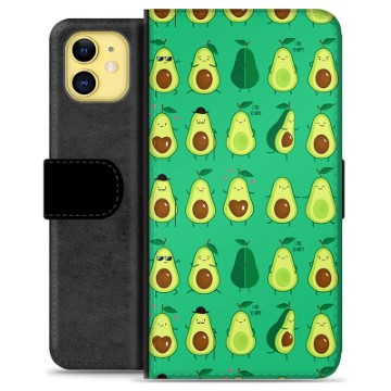 Custodia a Portafoglio Premium per iPhone 11 - Motivo Avocado