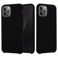 Custodia Silicone Liquido per iPhone 11 Pro Max - Nera