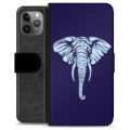 Custodia a Portafoglio Premium per iPhone 11 Pro Max - Elefante