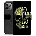 Custodia a portafoglio Premium per iPhone 11 Pro Max - Nessun dolore, nessun guadagno
