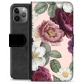 Custodia a Portafoglio Premium per iPhone 11 Pro Max - Fiori Romantici