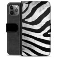 Custodia a Portafoglio Premium per iPhone 11 Pro Max - Zebra
