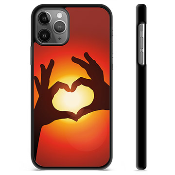 iPhone 11 Pro Max Cover Protettiva - Siluetta del Cuore