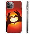 iPhone 11 Pro Max Custodia TPU - Siluetta del Cuore