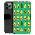 Custodia a Portafoglio Premium per iPhone 11 Pro - Motivo Avocado