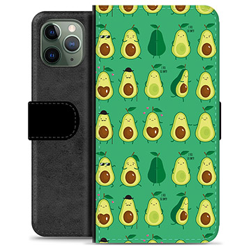 Custodia a Portafoglio Premium per iPhone 11 Pro - Motivo Avocado