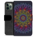 Custodia a Portafoglio Premium per iPhone 11 Pro - Mandala Colorato