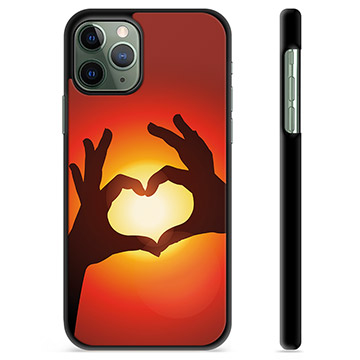 iPhone 11 Pro Cover Protettiva - Siluetta del Cuore