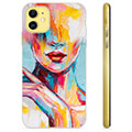 iPhone 11 Custodia TPU - Ritratto Astratto