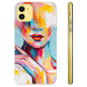 iPhone 11 Custodia TPU - Ritratto Astratto