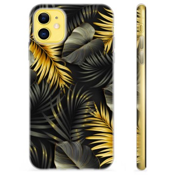 Custodia in TPU per iPhone 11 - Foglie d\'oro