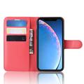 Custodia a Portafoglio per iPhone 11 con Chiusura Magnetica - Rossa