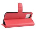 Custodia a Portafoglio per iPhone 11 con Chiusura Magnetica - Rossa