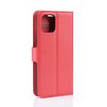 Custodia a Portafoglio per iPhone 11 con Chiusura Magnetica - Rossa
