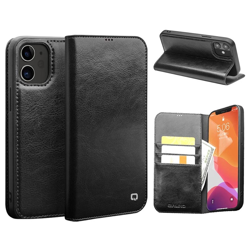 Cover iPhone 12 PRO Custodia in Legno e Pelle Compatibile con iPhone 12 e iPhone 12 PRO Palissandro Nero TENDLIN Cover iPhone 12
