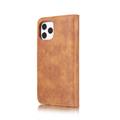 Custodia a Portafoglio Staccabile DG.Ming per iPhone 12/12 Pro - Marrone
