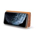 Custodia a Portafoglio Staccabile DG.Ming per iPhone 12/12 Pro - Marrone
