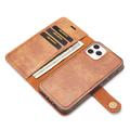Custodia a Portafoglio Staccabile DG.Ming per iPhone 12/12 Pro - Marrone