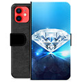 Custodia a Portafoglio Premium per iPhone 12 mini - Diamante