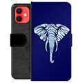 Custodia a Portafoglio Premium per iPhone 12 mini - Elefante