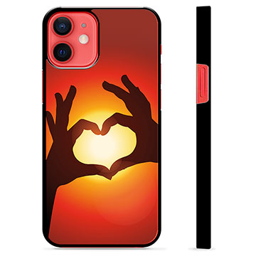 iPhone 12 mini Cover Protettiva - Siluetta del Cuore