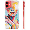 iPhone 12 mini Custodia TPU - Ritratto Astratto