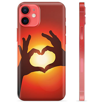 iPhone 12 mini Custodia TPU - Siluetta del Cuore