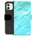 Custodia a Portafoglio Premium per iPhone 12 - Marmo Blu