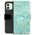 Custodia a Portafoglio Premium per iPhone 12 - Verde Menta