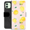 Custodia a Portafoglio Premium per iPhone 12 - Motivo Limone