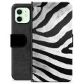 Custodia a Portafoglio Premium per iPhone 12 - Zebra
