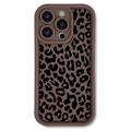Custodia  in TPU con stampa leopardo per iPhone 12 Pro - Caffè