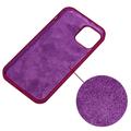 Custodia Silicone Liquido per iPhone 12 Pro Max - Viola scuro
