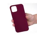 Custodia Silicone Liquido per iPhone 12 Pro Max - Viola scuro