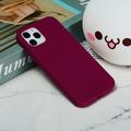 Custodia Silicone Liquido per iPhone 12 Pro Max - Viola scuro