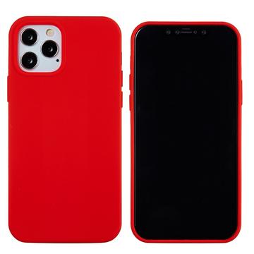 Custodia Silicone Liquido per iPhone 12 Pro Max - Rossa