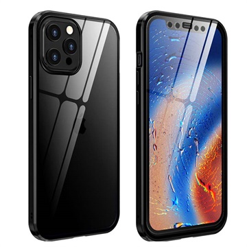 Cover Magnetica con Vetro Temperato per OnePlus 7T - Nera