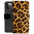 Custodia a Portafoglio Premium per iPhone 12 Pro Max - Leopardo