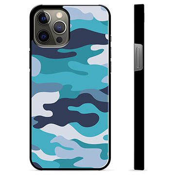 Cover protettiva per iPhone 12 Pro Max - Mimetica blu