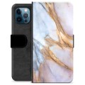 Custodia a Portafoglio Premium per iPhone 12 Pro - Elegante Marmo