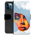 iPhone 12 Pro Custodia Portafoglio - Pittura del Viso