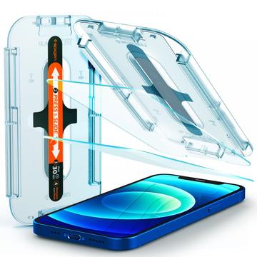 Proteggi Schermo Spigen Glas.tR Ez Fit per iPhone 12/12 Pro - 2 pezzi.