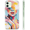 iPhone 12 Custodia TPU - Ritratto Astratto